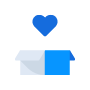 icono caja corazón