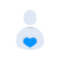 icono persona corazón